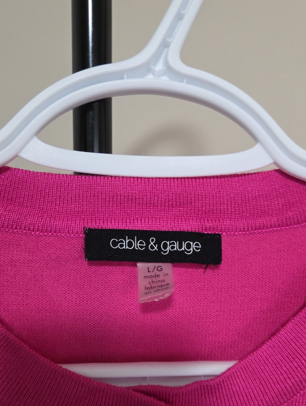 Cable & Gauge Girls Hot Pink Jeweled Button Cardigan Cotton Blend Preppy - Picture 3 of 8